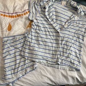 JCREW short sleeved PJ set - Light Blue and White striped